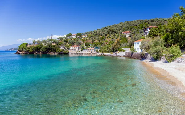 Beach Milina Köyü, Pelio, Yunanistan — Stok fotoğraf