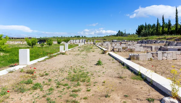 L'Agorà dell'antica Pella, Macedonia, Grecia — Foto Stock