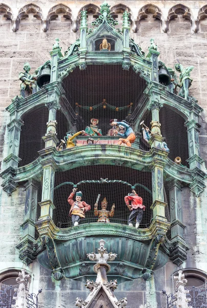 The Glockenspiel at Marienplatz, Munich, Germany — Stock Photo, Image