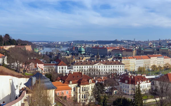 Panoramiczny widok na Pragę, Republika Czeska — Zdjęcie stockowe