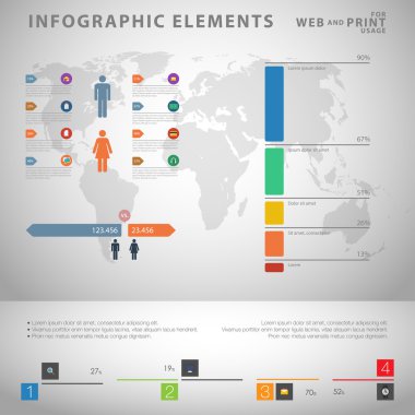 yüksek kaliteli iş Infographic elemanları 
