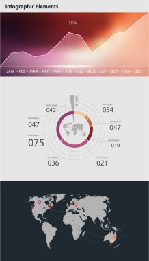 yüksek kaliteli iş Infographic elemanları 
