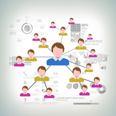 Business Network Concept clipart