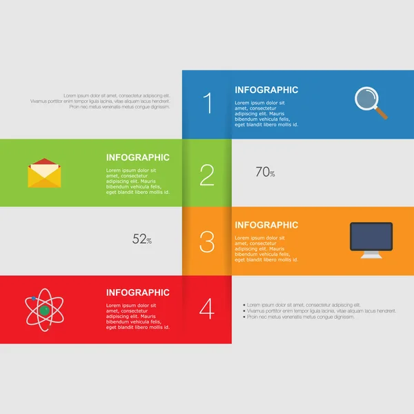 Yüksek kaliteli iş Infographic elemanları — Stok Vektör