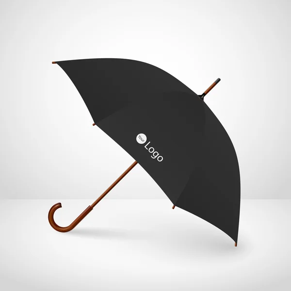 Classic elegant opened umbrella — Stock Vector