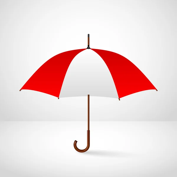 古典的なエレガントな開いた傘 — ストックベクタ