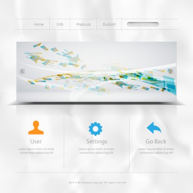 Web Şablonu düzenlenebilir vektör formatında