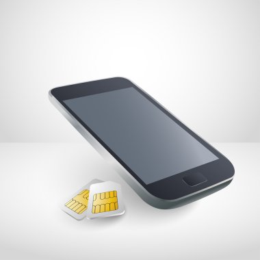 Gerçekçi cep telefonu SIM kartları ile