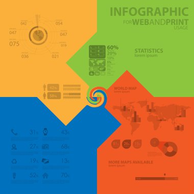 yüksek kaliteli iş Infographic elemanları