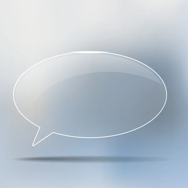 Transparent chatteboks av glass – stockvektor