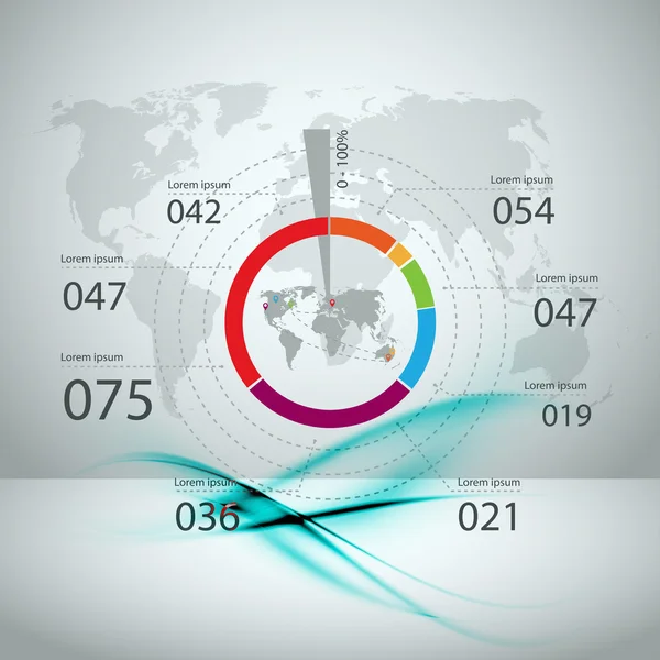 Elementos de infografía empresarial de alta calidad — Archivo Imágenes Vectoriales