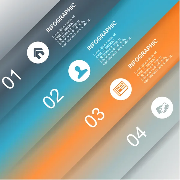 Elementos infográficos de negócios de alta qualidade — Vetor de Stock