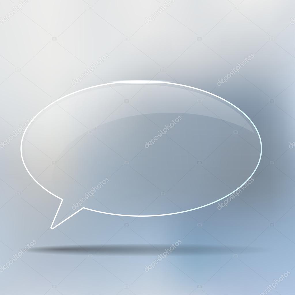 Transparent Glass chat box