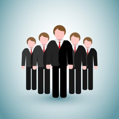Lider iş adamları ikonları/simgeleri
