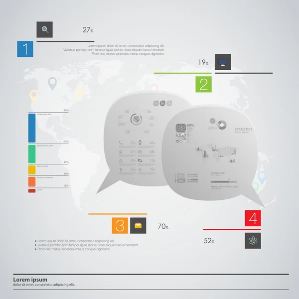 Vysoce kvalitní business infographic prvky — Stockový vektor