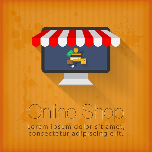 Concepção de loja online — Vetor de Stock