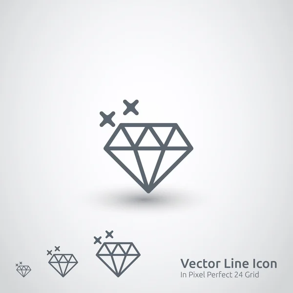 Musujące diamenty ikony — Wektor stockowy