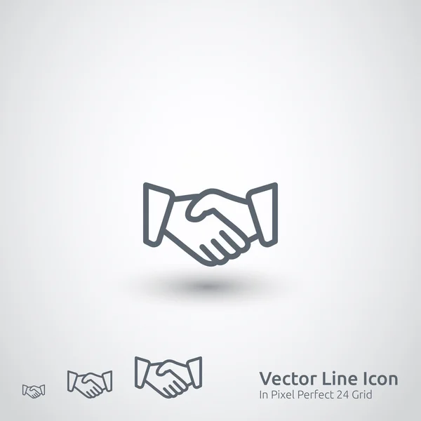 Conjunto de ícones Handshake — Vetor de Stock