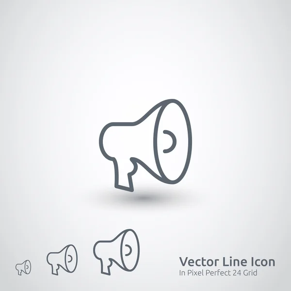 Megaphones icons set Vector Graphics