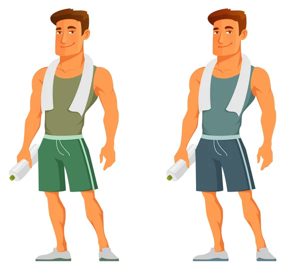 Hombre toalla imágenes de de arte vectorial | Depositphotos