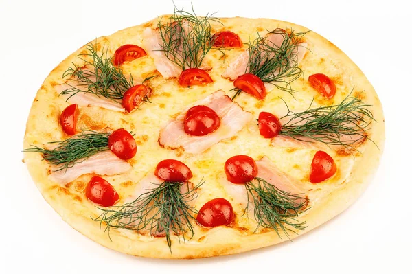 peynirli pizza domates ile