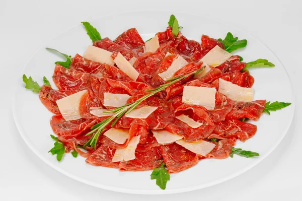 Carpaccio mit Parmesan — Stockfoto