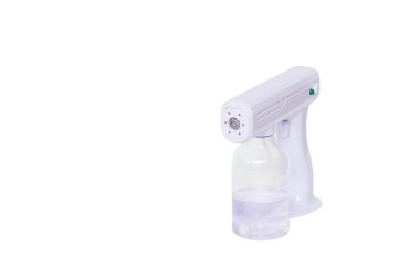 Beyaz arkaplanda Nano Sprey Tabanca.