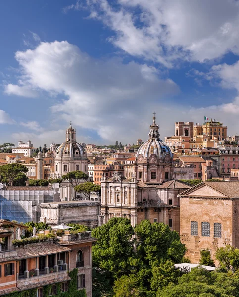 Vista de Roma do Fórum Romano na Itália — Fotografia de Stock