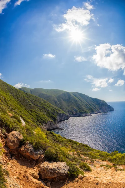 Côte de l'île de Zante en Grèce — Photo