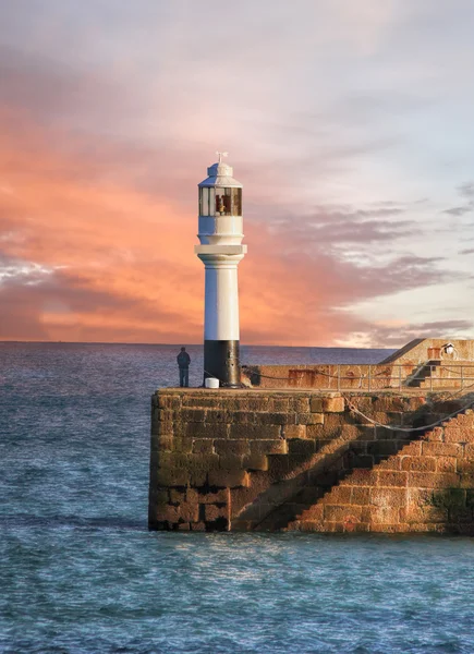 Penzance, Cornwall, İngiltere, İngiltere'de deniz feneri