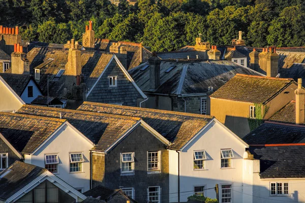 Huizen in Totnes, Engeland, Verenigd Koninkrijk — Stockfoto