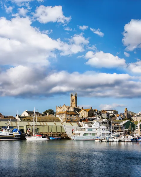 Jachthaven met boten in Penzance, Verenigd Koninkrijk — Stockfoto