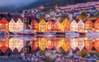 Bergen, Unesco Dünya Mirası, Norveç'te ünlü Bryggen Caddesi