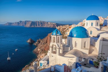 Oia Köyü Santorini Adası Yunanistan