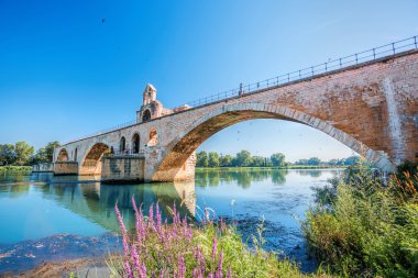 Avignon Provence, Fransa eski Bridge'de