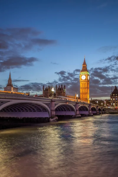 Big Ben House Parliament Βράδυ Λονδίνο Ηνωμένο Βασίλειο — Φωτογραφία Αρχείου