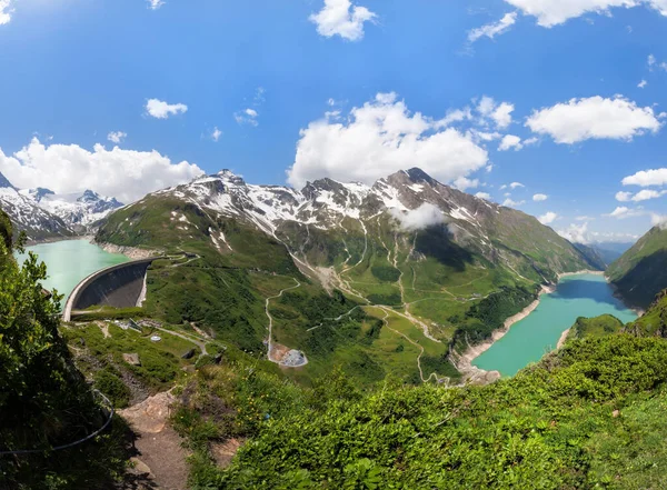 Embalses Alta Montaña Kaprun Zell See Kaprun Con Hermosa Naturaleza — Foto de Stock