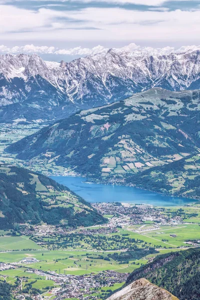 Город Целль Зее Регионе Целль Зее Австрийские Альпы Земля Зальцбургер — стоковое фото
