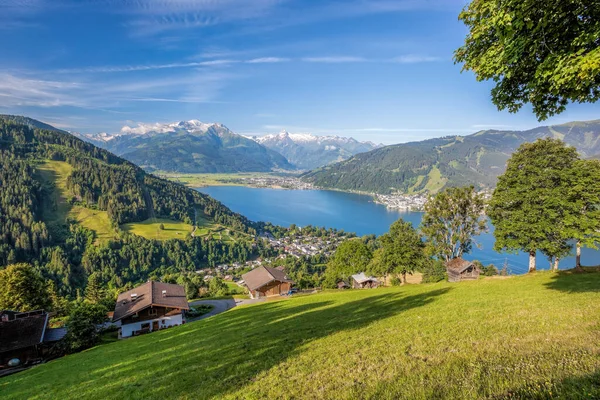 Cidade Zell See Região Zell See Kaprun Alpes Austríacos Terra — Fotografia de Stock