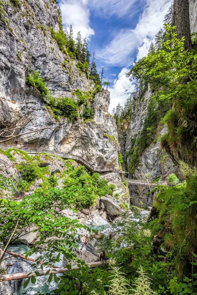 Taxenbach Kitzlochklamm Zell Yakınlarındaki Güzel Doğa Manzaralı Derin Bir Vadi — Stok fotoğraf