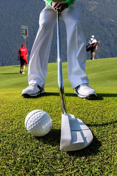 Man Spelar Golf Turneringen — Stockfoto