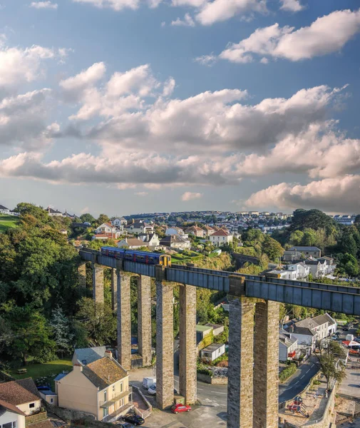 Brunel Tarafından Tasarlanan Royal Albert Köprüsü Ndeki Cornwall Dan Plymouth — Stok fotoğraf