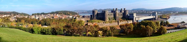 Famous Conwy Castle in Wales, Reino Unido, series of Walesh castles — Fotografia de Stock