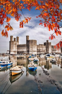 Caernarfon Castle Wales, Amerika Birleşik Devletleri.