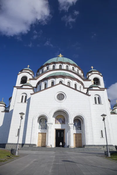 St Sava-katedralen i Belgrad, huvudstaden staden Serbien — Stockfoto