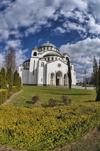 Katedrála svatého Sávy v Bělehradě, hlavního města Srbska — Stock fotografie