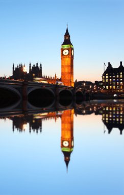 Ünlü Big Ben, London, İngiltere