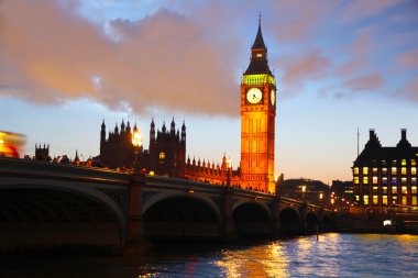 Ünlü Big Ben, London, İngiltere