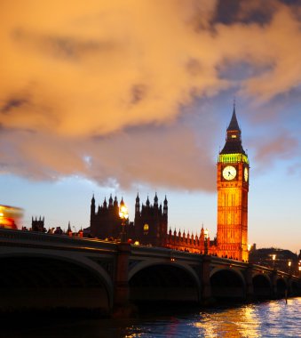 Ünlü Big Ben, London, İngiltere