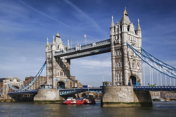 Słynny tower bridge w Londynie, Anglia — Zdjęcie stockowe